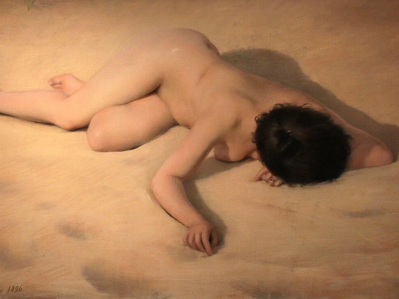 1851-Pierre-Gérard Carrier-Belleuse - Sulla sabbia della duna - Petit Palais
